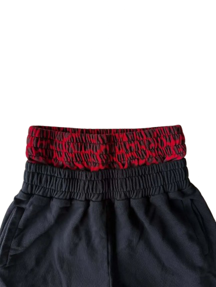 Double Waisted Causal Sweatpants Leopard Print