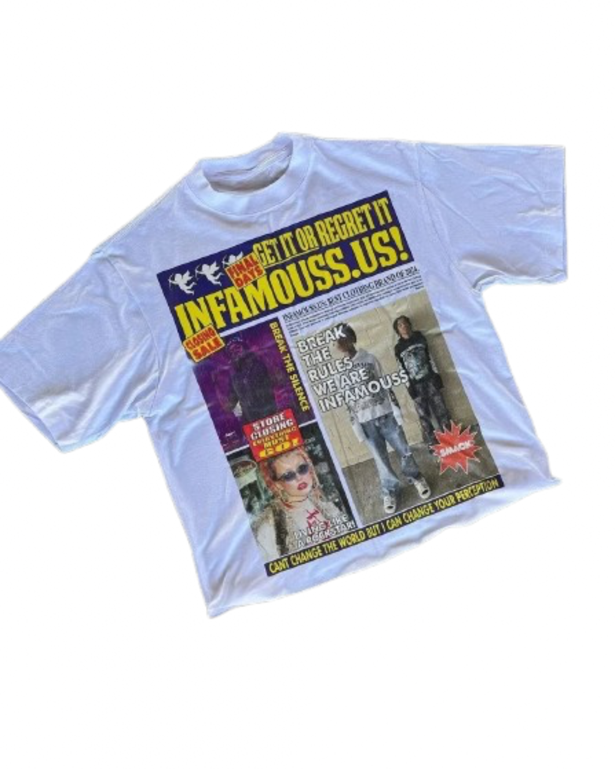 Oversized Newspaper Graphic Tee