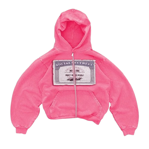 Social Security Zip Up Hoodie