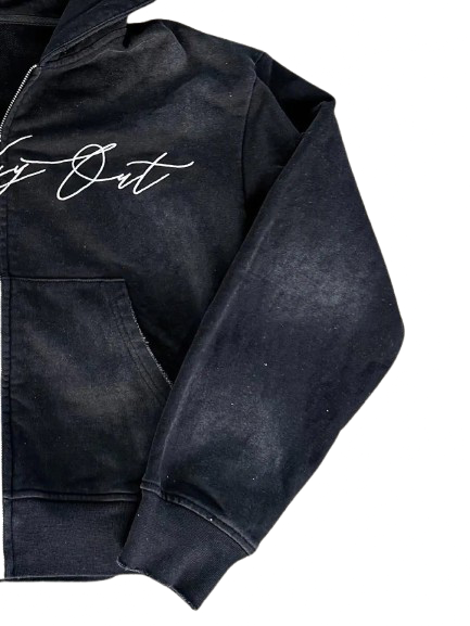 One Way Zip Up Hoodie